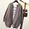 Mujeres Batwing mangas Poncho Knit Loose Sweater Coat